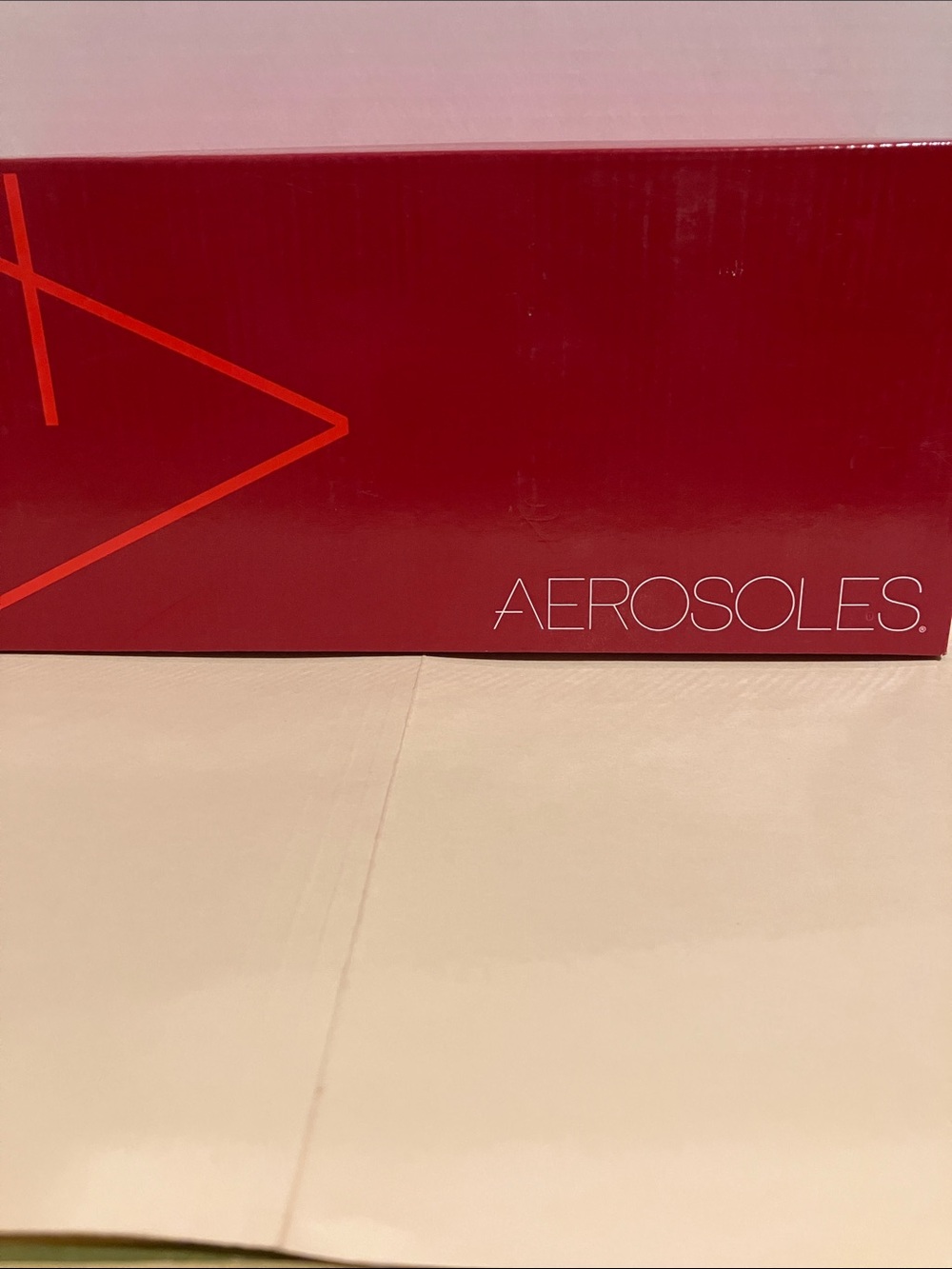 AEROSOLES Red Shoe Box with Orange Accent
